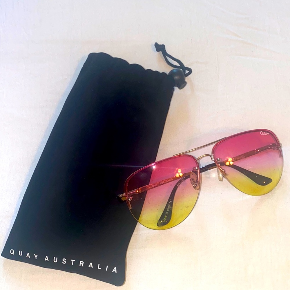 Quay Aviator Sunglasses.